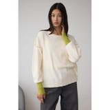 バイカラーカフニット | AZUL BY MOUSSY | 詳細画像3 