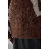 ニュアンスカウ柄Vネックニットトップス | AZUL BY MOUSSY | 詳細画像11 