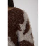 ニュアンスカウ柄Vネックニットトップス | AZUL BY MOUSSY | 詳細画像8 