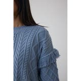 スイッチングフリンジニット | AZUL BY MOUSSY | 詳細画像29