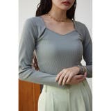ダイヤネック長袖リブトップス | AZUL BY MOUSSY | 詳細画像23 