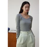 ダイヤネック長袖リブトップス | AZUL BY MOUSSY | 詳細画像25 
