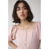 2WAYパフスリーブ配色ペプラムブラウス | AZUL BY MOUSSY | 詳細画像27 