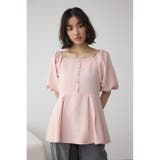 2WAYパフスリーブ配色ペプラムブラウス | AZUL BY MOUSSY | 詳細画像28 