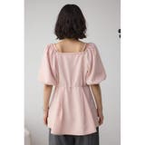 2WAYパフスリーブ配色ペプラムブラウス | AZUL BY MOUSSY | 詳細画像32 