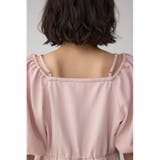 2WAYパフスリーブ配色ペプラムブラウス | AZUL BY MOUSSY | 詳細画像34 