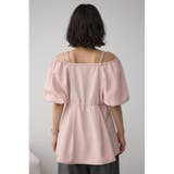 2WAYパフスリーブ配色ペプラムブラウス | AZUL BY MOUSSY | 詳細画像39 