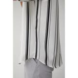 MULTI STRIPE CREPE WEAVE SHIRT | AZUL BY MOUSSY | 詳細画像10