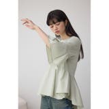 タックスリーブ半袖デザインカットトップス | AZUL BY MOUSSY | 詳細画像20