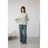 タックスリーブ半袖デザインカットトップス | AZUL BY MOUSSY | 詳細画像21