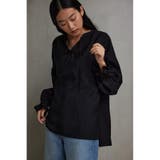 スキッパーギャザーブラウス | AZUL BY MOUSSY | 詳細画像10