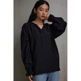 スキッパーギャザーブラウス | AZUL BY MOUSSY | 詳細画像11