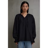 スキッパーギャザーブラウス | AZUL BY MOUSSY | 詳細画像13