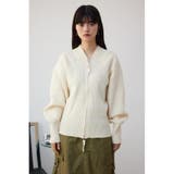 ジップアップニットブルゾン | AZUL BY MOUSSY | 詳細画像4 