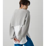 SHORT KNIT SET TOPS 2 | AZUL BY MOUSSY | 詳細画像32
