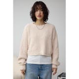 ブークレクロップドニット | AZUL BY MOUSSY | 詳細画像4 