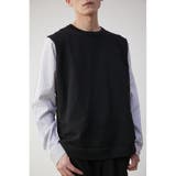 柄BLK5 | SHIRT LAYERED KNIT TOPS | AZUL BY MOUSSY
