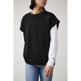 KNIT LIKE VEST SET LONG TEE | AZUL BY MOUSSY | 詳細画像1