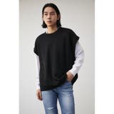 KNIT LIKE VEST SET LONG TEE | AZUL BY MOUSSY | 詳細画像3