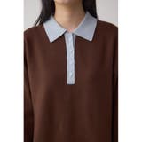 格上げ ポロカラーニットワンピース | AZUL BY MOUSSY | 詳細画像20