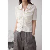 IVOY3 | フロントギャザーポロトップス | AZUL BY MOUSSY