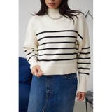 柄WHT5 | ハイネックアソートカラーニットプルオーバー | AZUL BY MOUSSY