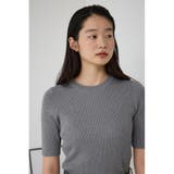 ハーフスリーブクルーネックニット | AZUL BY MOUSSY | 詳細画像35