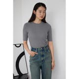 ハーフスリーブクルーネックニット | AZUL BY MOUSSY | 詳細画像36