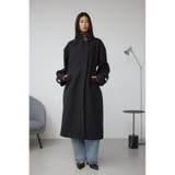 B-HEAT スタンドカラージップロングコート | AZUL BY MOUSSY | 詳細画像3 