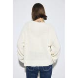 畔編みリラックスニットトップス | AZUL BY MOUSSY | 詳細画像3 