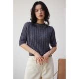 スプリングシャギー5分袖ニット | AZUL BY MOUSSY | 詳細画像22 