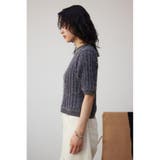 スプリングシャギー5分袖ニット | AZUL BY MOUSSY | 詳細画像25 