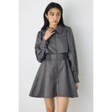 柄GRY5 | ジップフレアワンピース | AZUL BY MOUSSY
