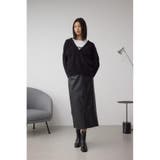 Vネックフリンジスウェッターニット | AZUL BY MOUSSY | 詳細画像4 