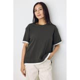 L/BLK1 | ドライタッチレイヤードライクTシャツ | AZUL BY MOUSSY