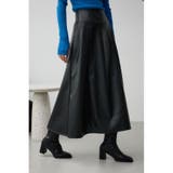 レザーフレアスカート | AZUL BY MOUSSY | 詳細画像2