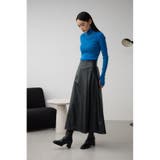 レザーフレアスカート | AZUL BY MOUSSY | 詳細画像3