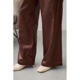 レザーライクリラックスワイドパンツ | AZUL BY MOUSSY | 詳細画像24