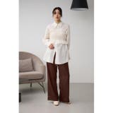 レザーライクリラックスワイドパンツ | AZUL BY MOUSSY | 詳細画像16