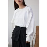 WHT | スリーブタックロンT | AZUL BY MOUSSY
