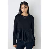 BLK | ベロアフリルヘムカットトップス | AZUL BY MOUSSY