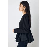 ベロアフリルヘムカットトップス | AZUL BY MOUSSY | 詳細画像2 