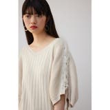 2WAYショルダーレースアップニットトップス | AZUL BY MOUSSY | 詳細画像2