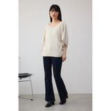 2WAYショルダーレースアップニットトップス | AZUL BY MOUSSY | 詳細画像4