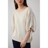 O/WHT1 | 2WAYショルダーレースアップニットトップス | AZUL BY MOUSSY