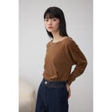 ベロアアシメカットトップス | AZUL BY MOUSSY | 詳細画像22 