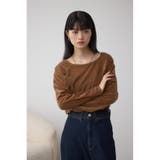 ベロアアシメカットトップス | AZUL BY MOUSSY | 詳細画像23 