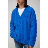 BLU | シェニールケーブルニットカーディガン | AZUL BY MOUSSY