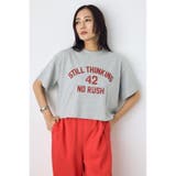 L/T.GRY1 | カスレプリントTシャツ | AZUL BY MOUSSY