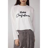 WHT | シシュウロゴロングスリーブTシャツ | AZUL BY MOUSSY